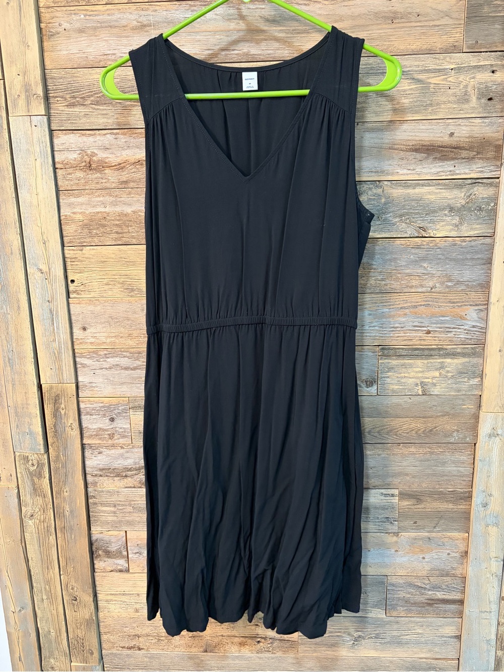 Old Navy Black Sleeveless V-Neck Dress* - size M
